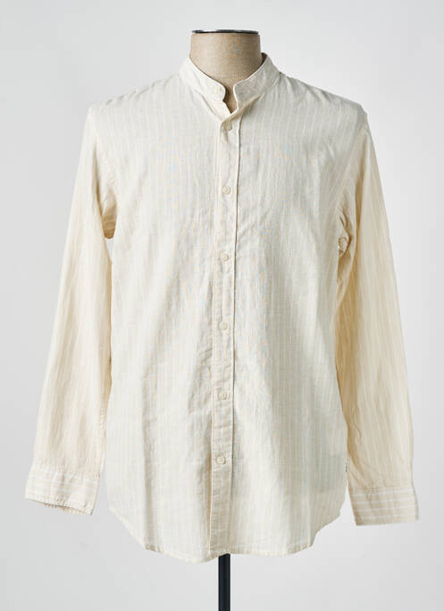 Chemise manches longues imprimé rayures beige PEPE JEANS homme