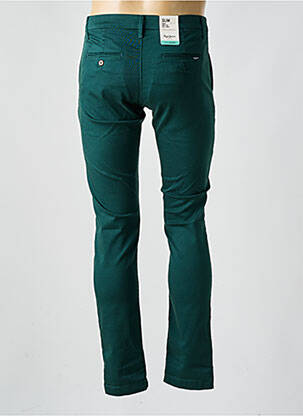 Pantalon chino fermeture zippée sous rabat avec crochet taille normale vert PEPE JEANS homme
