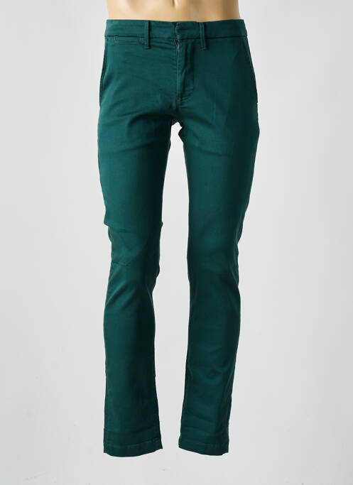 Pantalon chino fermeture zippée sous rabat avec crochet taille normale vert PEPE JEANS homme