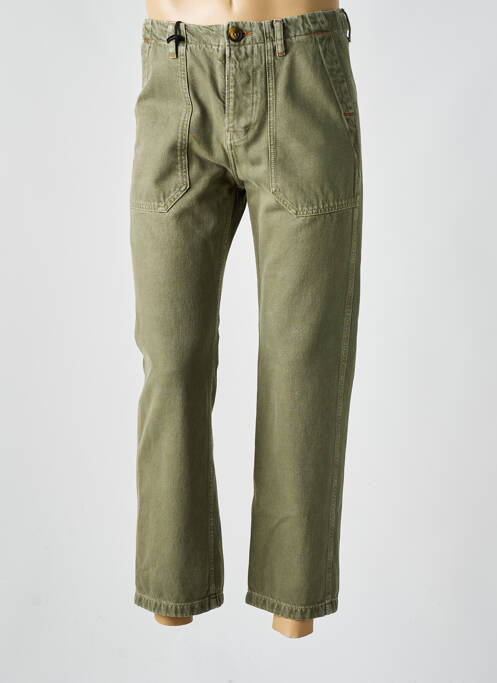 Jeans coupe droite fermeture boutonnée sur le devant taille normale vert TEDDY SMITH homme