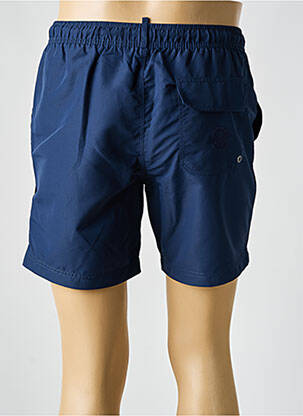 Short de bain effet matière satinée bleu SUPERDRY homme