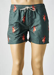 Short de bain imprimé fantaisie vert OAS COMPANY homme
