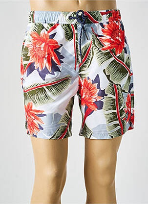 Short de bain imprimé tie and dye bleu SUPERDRY homme