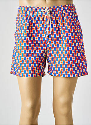 Short de bain imprimé fantaisie bleu OAS COMPANY homme