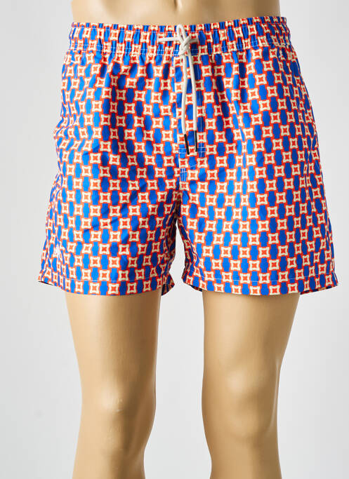 Short de bain imprimé fantaisie bleu OAS COMPANY homme