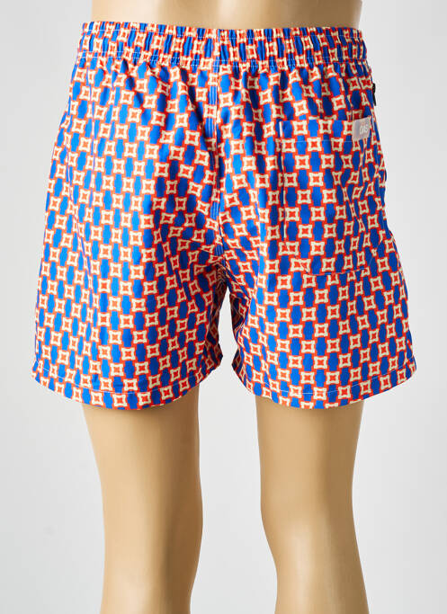 Short de bain imprimé fantaisie bleu OAS COMPANY homme