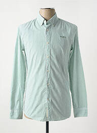 Chemise manches longues manches longues vert PEPE JEANS homme