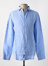 Chemise manches longues manches longues bleu SUPERDRY homme