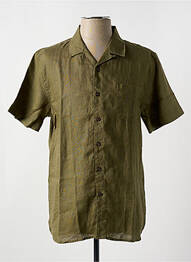 Chemise manches courtes col tailleur vert DSTREZZED homme