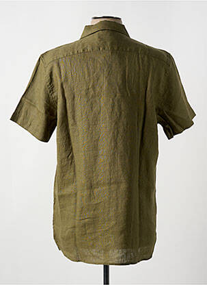 Chemise manches courtes col tailleur vert DSTREZZED homme