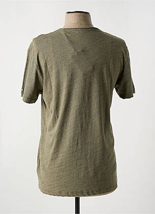 T-shirt tissage chiné manches courtes vert PEPE JEANS homme