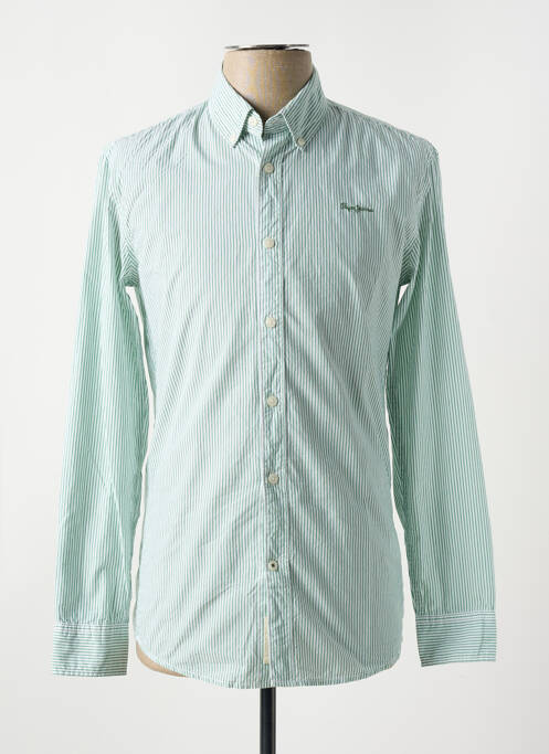 Chemise manches longues manches longues vert PEPE JEANS homme