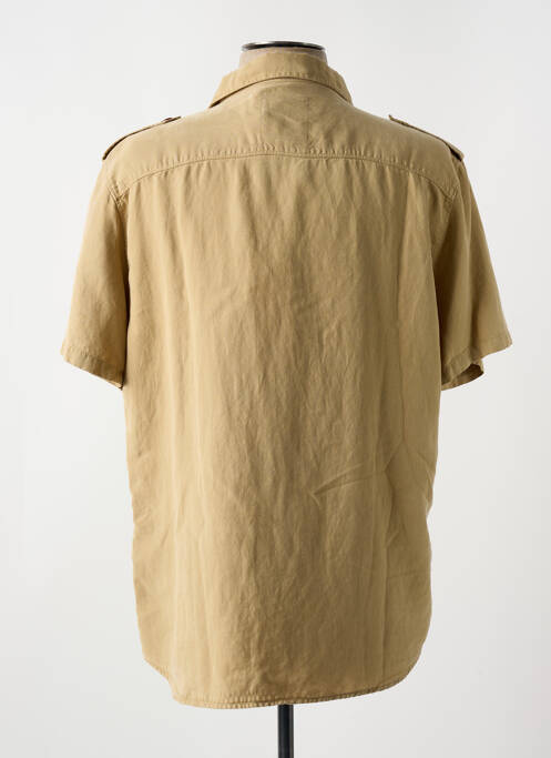 Chemise manches courtes beige FREEMAN T.PORTER pour homme