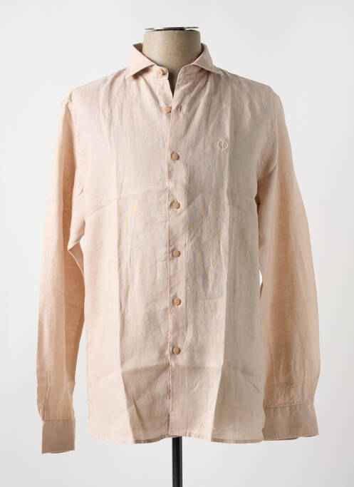 Chemise manches longues beige DSTREZZED pour homme