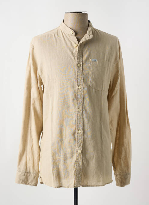 Chemise manches longues beige PEPE JEANS pour homme