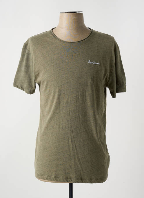 T-shirt vert PEPE JEANS pour homme