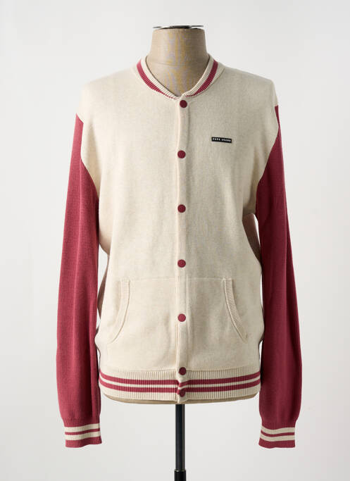 Gilet manches longues beige PEPE JEANS pour homme