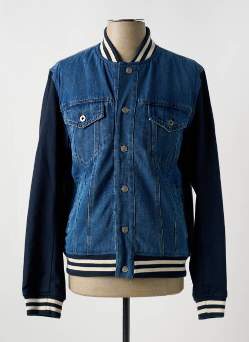 Veste casual bleu PEPE JEANS pour homme