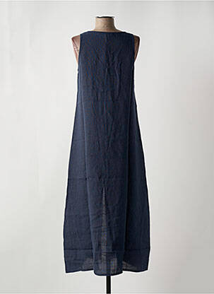 Robe longue sans manche sans manche bleu LE BOUDOIR D'EDOUARD femme