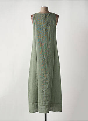 Robe longue sans manche sans manche vert LE BOUDOIR D'EDOUARD femme