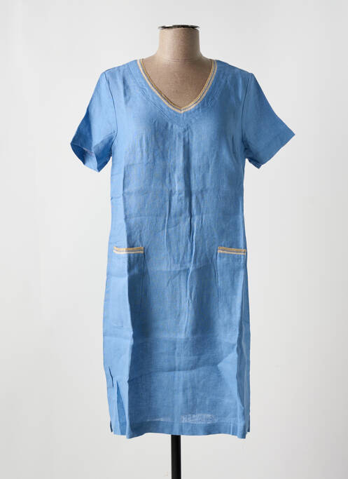 Robe mi-longue bleu LE BOUDOIR D'EDOUARD pour femme