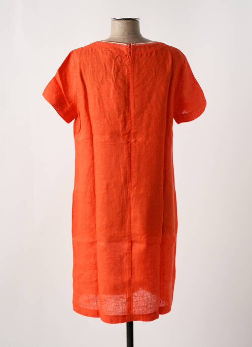 Robe mi-longue orange LE BOUDOIR D'EDOUARD pour femme
