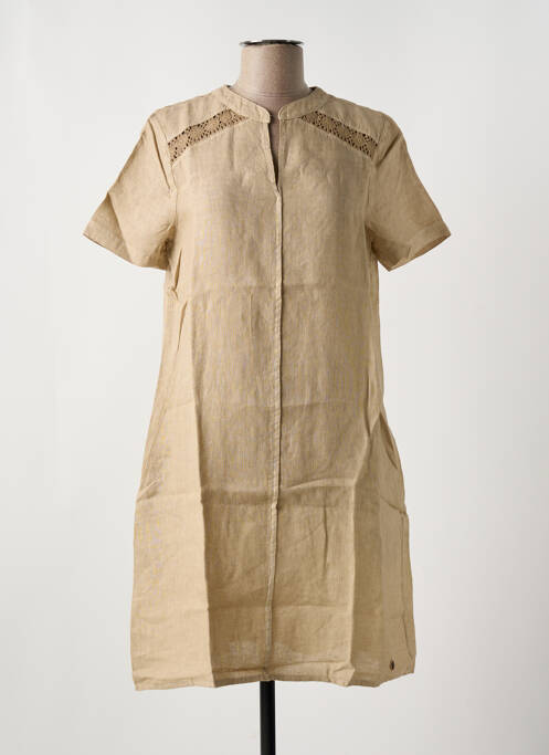 Robe mi-longue marron LE BOUDOIR D'EDOUARD pour femme