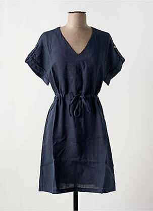 Robe courte manches courtes manches courtes bleu LE BOUDOIR D'EDOUARD femme