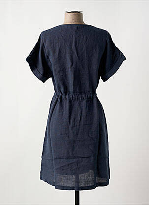 Robe courte manches courtes manches courtes bleu LE BOUDOIR D'EDOUARD femme