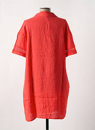 Robe courte manches courtes manches courtes rouge LE BOUDOIR D'EDOUARD femme