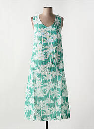 Robe mi-longue sans manche sans manche vert LE BOUDOIR D'EDOUARD femme