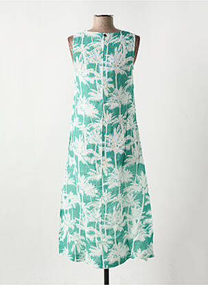 Robe mi-longue sans manche sans manche vert LE BOUDOIR D'EDOUARD femme