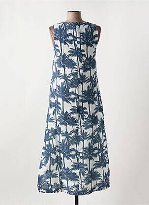 Robe mi-longue sans manche sans manche bleu LE BOUDOIR D'EDOUARD femme