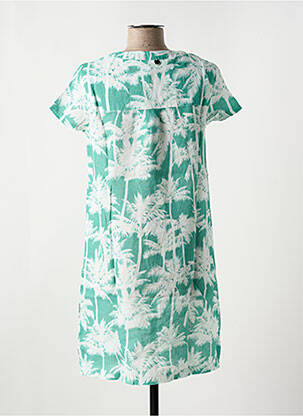 Robe courte manches 3/4 manches 3/4 vert LE BOUDOIR D'EDOUARD femme