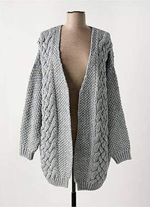 Gilet manches longues stretch gris LE BOUDOIR D'EDOUARD femme