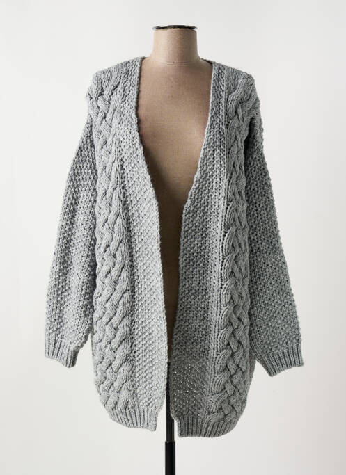 Gilet manches longues gris LE BOUDOIR D'EDOUARD pour femme