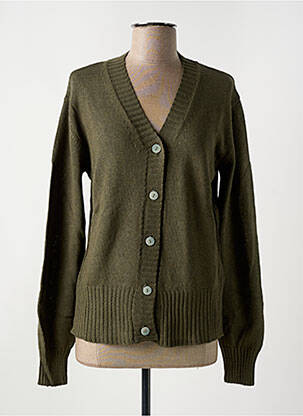 Gilet manches longues stretch vert LE BOUDOIR D'EDOUARD femme