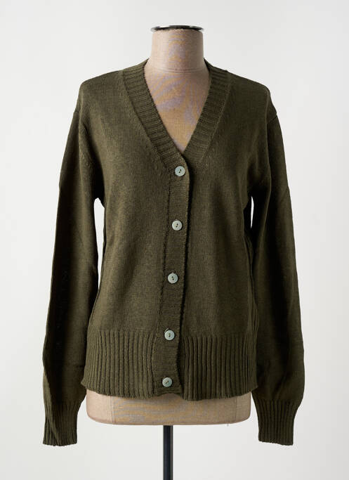 Gilet manches longues stretch vert LE BOUDOIR D'EDOUARD femme