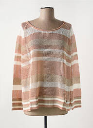 Pull maille ajourée manches longues rose LE BOUDOIR D'EDOUARD femme