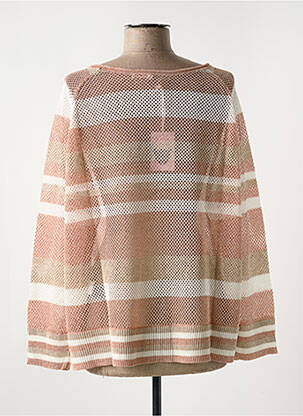 Pull maille ajourée manches longues rose LE BOUDOIR D'EDOUARD femme