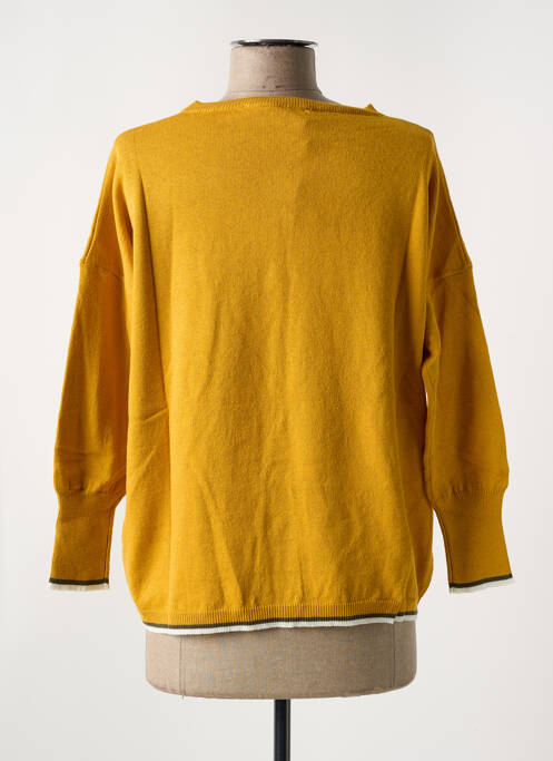 Pull stretch manches longues jaune LE BOUDOIR D'EDOUARD femme