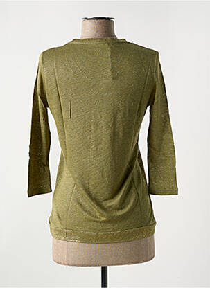 T-shirt manches 3/4 manches 3/4 vert LE BOUDOIR D'EDOUARD femme