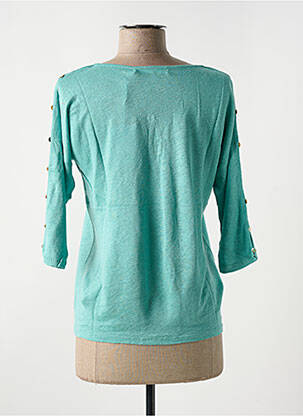 T-shirt manches 3/4 manches 3/4 vert LE BOUDOIR D'EDOUARD femme
