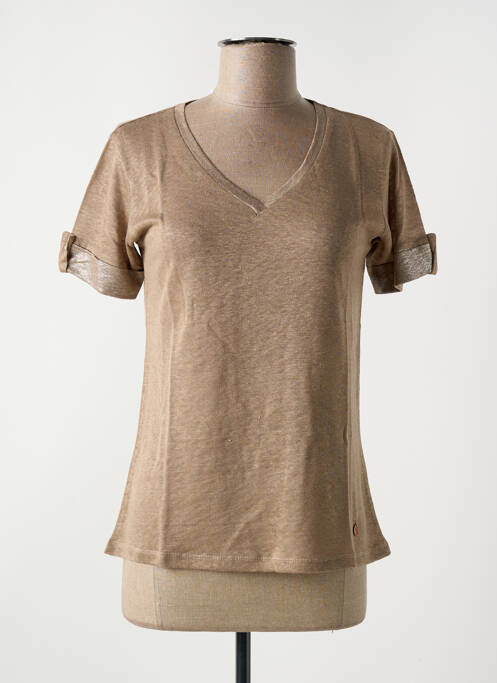 T-shirt marron LE BOUDOIR D'EDOUARD pour femme