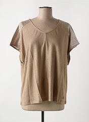 T-shirt marron LE BOUDOIR D'EDOUARD pour femme seconde vue