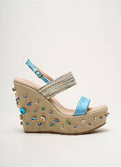 Sandales/Nu pieds bleu EDDICUOMO pour femme seconde vue