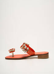 Tongs orange EDDICUOMO pour femme seconde vue