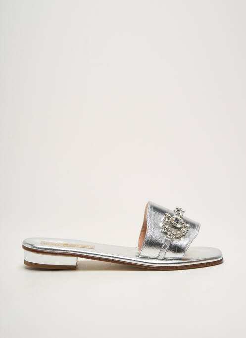 Mules/Sabots argent MODA POSITANO pour femme