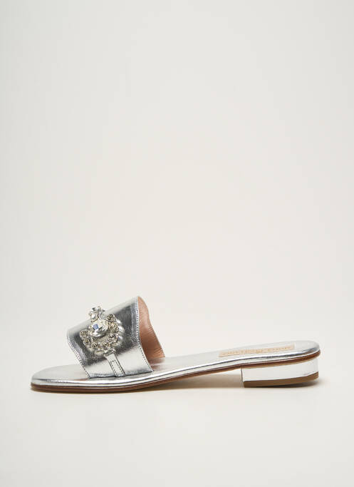 Mules/Sabots argent MODA POSITANO pour femme