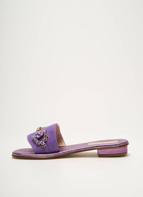 Mules/Sabots violet MODA POSITANO pour femme